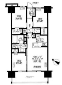 シティハウス大塚ステーションコート 7階 間取り図