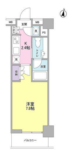 ディアレンス池上南WEST 605 間取り図