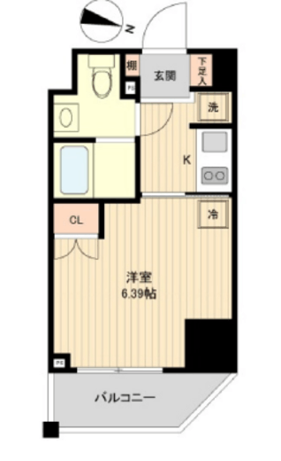 レノス新子安 806 間取り図