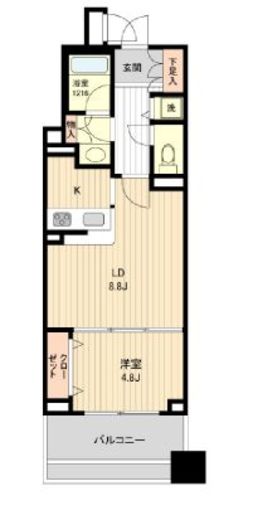 HF銀座レジデンスイースト 1207 間取り図