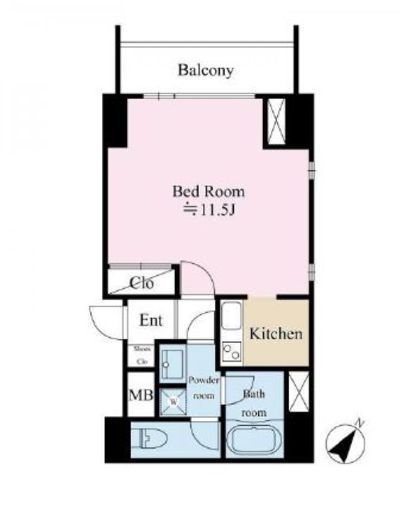 リテラス三軒茶屋 304 間取り図