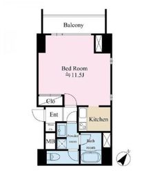 リテラス三軒茶屋 304 間取り図