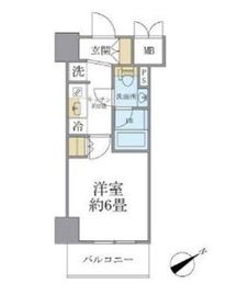 レスピール川崎 509 間取り図
