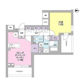 デュエット北千住マキア 201 間取り図