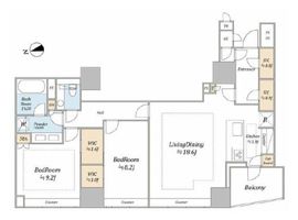 ザ・パークハウスグラン三番町26 10階 間取り図