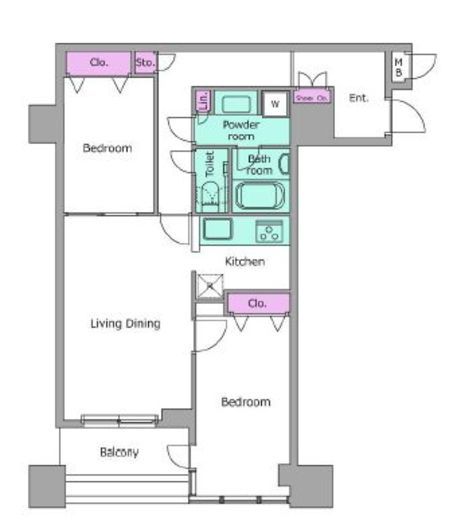 レジディアタワー上池袋 タワー棟 1015 間取り図