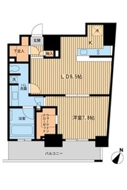 レジディア川崎 1105 間取り図