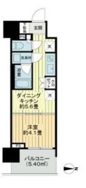 ライオンズ東京三ノ輪ミレス 2階 間取り図