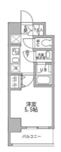 パークフラッツ横濱平沼橋 401 間取り図