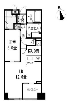 ベラカーサ秋葉原 6階 間取り図