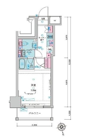 ジェノヴィア新宿御苑グリーンヴェール 10階 間取り図
