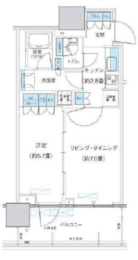 パークシティ柏の葉キャンパス ザ・ゲートタワー ウエスト 520 間取り図