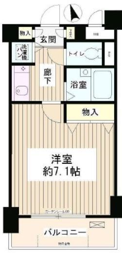 パークヒルズ落合 302 間取り図