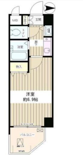パークヒルズ落合 407 間取り図