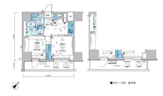 リヴシティ横濱関内弐番館 5階 間取り図