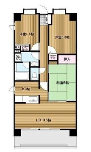 ひかるコート横浜 302 間取り図