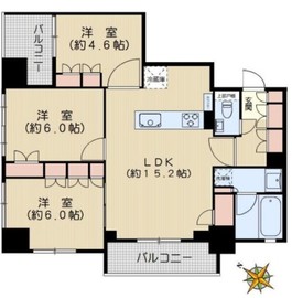 リビオ文京茗荷谷 4階 間取り図