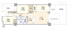 ヴェレーナ横浜三ツ沢 1階 間取り図