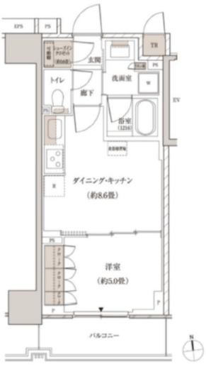 パークホームズ東陽町 10階 間取り図