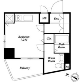 ベルファース東麻布 401 間取り図