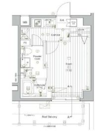プレミアムキューブ・ジー北新宿DEUX 5階 間取り図