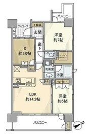 エクセレントシティ大森 11階 間取り図