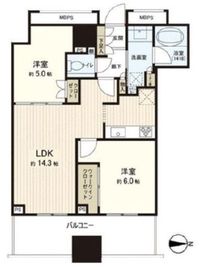 アトラスブランズタワー三河島 25階 間取り図