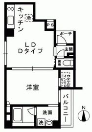 レジディア中野 1103 間取り図