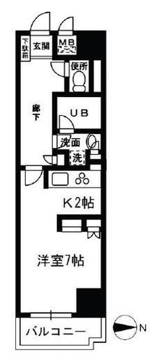 レジディア目白 718 間取り図