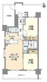 グラーナ上野 201 間取り図