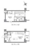 バウスフラッツ蔵前 1302 間取り図