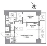 バウスフラッツ蔵前 703 間取り図