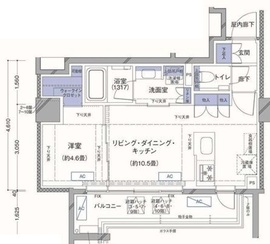 ラティエラ横濱大通り公園 608 間取り図