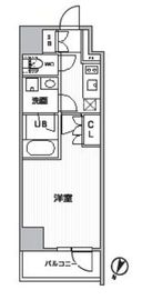 シーズンフラッツ新大塚 504 間取り図
