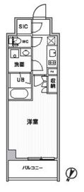 シーズンフラッツ新大塚 505 間取り図