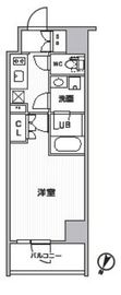 シーズンフラッツ新大塚 506 間取り図