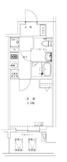 ジェノヴィア浅草Ⅶ 204 間取り図