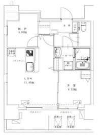 ジェノヴィア浅草Ⅶ 802 間取り図