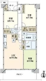 ヴェーゼント駒場公園 4階 間取り図