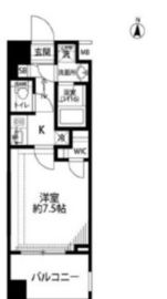 プレール・ドゥーク蔵前 402 間取り図