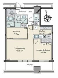WORLD TOWER RESIDENCE 37階 間取り図