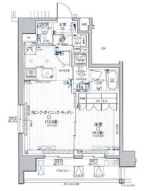 デュオステージ横浜中央 3階 間取り図