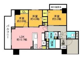 エクセレントシティ横濱大通り公園 6階 間取り図