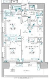 デュオステージ立川錦町 10階 間取り図