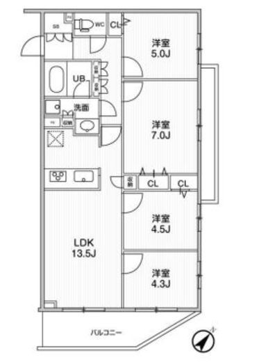 LIME RESIDENCE HIKIFUNE (ライムレジデンス曳舟) 521 間取り図