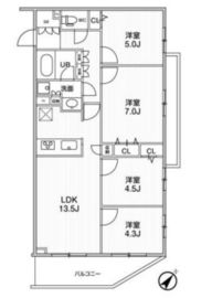 LIME RESIDENCE HIKIFUNE (ライムレジデンス曳舟) 521 間取り図