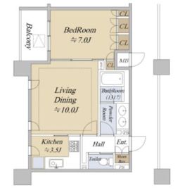 ラヴォーグ南青山 11階 間取り図