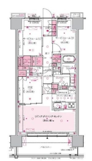 エクセレントシティ本厚木駅前 13階 間取り図