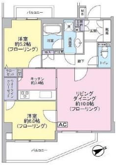 ジェイパーク恵比寿4 2階 間取り図