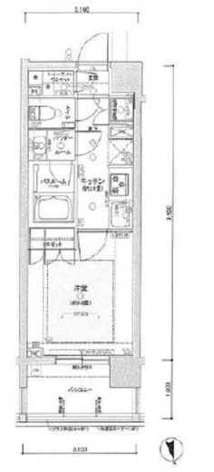 グローベルザ・高円寺プレミアム 2階 間取り図